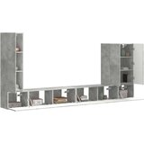  Namestitev na steno 6 pcs Betonsko siva - - Siva - 78.74 - 98 x 31 x 29,5 cm - 2025-vidaXL-Uvoz_2 | Shoptok.si