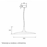 Aria 50 VISILICA 12W 3000K Cene