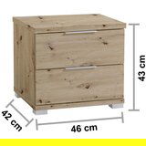 Boxxx NOČNA OMARICA, barve hrasta | Shoptok.si