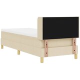 Krevet s opruga kutije s uzglavljem Krema 200 x 80 cm tkanina | Eponuda.ba