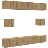  6-dijelni set TV ormarića montiran na zid Artisan Oak | shoptok.hr