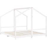  Okvir za dječji krevet bijeli 2 x (90x200) cm masivna borovina | shoptok.hr