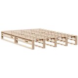 vidaXL Krevet s regalom za knjige bez madraca 140x190 cm masivno drvo | shoptok.hr