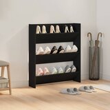  Zidni ormarić za cipele crni 80 x 18 x 90 cm konstruirano drvo | shoptok.hr