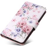 Onasi preklopna torbica Wallet denarnica Fancy Diary Samsung Galaxy A15 5G - Flower bela | Shoptok.si