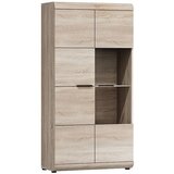 Laski meble vitrina link 80 c - sonoma hrast | shoptok.hr