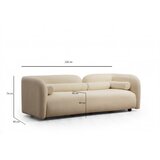Atelier Del Sofa Kremno bela sedežna garnitura 228 cm Victoria – | Shoptok.si