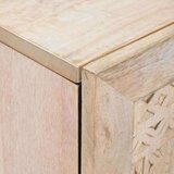 vidaXL Ormarić / Komoda Bijelo 60 x 33 x 75 cm masivno drvo manga | shoptok.hr