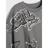 Sinsay Pamučna oversize majica s grafitnim printom Slike