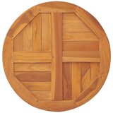 Stolna ploča od masivne tikovine okrugla 2 5 cm 60 cm | shoptok.hr