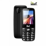 Meanit Telefon mobilni, SOS tipka, LED svjetiljka &ndash; SENIOR 15, Crni cijene