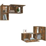  4-dijelni set TV ormarića boja dimljenog hrasta drveni | shoptok.hr
