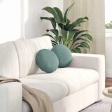  Jastučići za sjedenje 2 pcs Morska zelena Ø30 x 13 cm Baršun | shoptok.hr