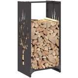  Stalak za drva crni 40x30x80 cm hladno valjani čelik | shoptok.hr