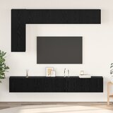 vidaXL Set omaric za TV s polico Drugo 6 pcs Črni hrast 30.5 x 30 x 90 cm u