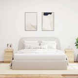  Noćni ormarići s LED svjetlima 2 kom boja hrasta 35x39x55 cm | shoptok.hr
