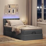 vidaXL otomanski krevet s madracem tamnosivi 90x200 cm tkanine | shoptok.hr