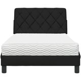  Krevet s madracem crni 100 x 200 cm od tkanine | shoptok.hr