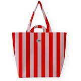 Lori Barcelona Nakupovalne torbe Bold Stripe Bag - Pink/Red Rdeča | Shoptok.si