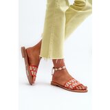 Boto Women's Flat Heel Sandals Orange Traivea | shoptok.hr
