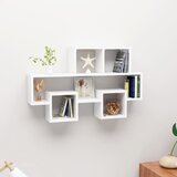 Maison Chic Stenska polica - Viseča Polica v obliki avtomobila bela 82x15x51 cm iverna pl., (21794025) | Shoptok.si