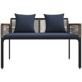  Set vanjskog namještaja 4 pcs Siva i tamnoplava PE ratan | shoptok.hr