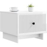  Kava Stol s ladicama Bijela visokog sjaja 49 x 50 x 40 cm | shoptok.hr