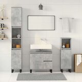 vidaXL 3-dijelni set kupaonskog namještaja siva boja betona drveni | shoptok.hr