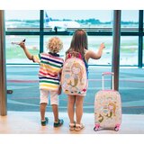  Putni kovčeg, 2x komplet dječji kovčeg + ruksak (roza) | shoptok.hr