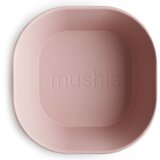 Mushie Square Dinnerware Bowl posudica Blush 2 kom | shoptok.hr