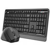 A4Tech bežična tastatura us-layout + bežični miš usb, grey FG1035 cene
