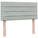 Box spring postelja z vzmetnico Svetlo siva 80x210 cm žamet, (21791470) | Shoptok.si