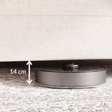 Maison de Rêve Svijetlo sivi tapecirani bračni krevet s prostorom za odlaganje s podnicom 140x200 cm Baleine – | shoptok.hr