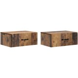  Stenski nočni omarici 2 pcs Star les 49 x 34,5 x 20 cm, (5000209581) | Shoptok.si
