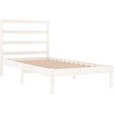  Posteljni okvir bel iz borovine 90x200 cm, (20643465) | Shoptok.si