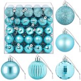  Set božićnih kuglica 100 kom. Tirkizna 4 cm Polistiren | shoptok.hr