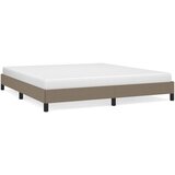 The Living Store Posteljni okvir brez vzmetnice taupe 160x200 cm blago - Posteljni Okvir, (21503618) | Shoptok.si
