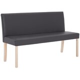  Klupa od umjetne kože 139,5 cm siva | Eponuda.com