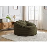 Bobochic Paris Zelena vreča za sedenje iz rebrastega žameta Socrate – | Shoptok.si