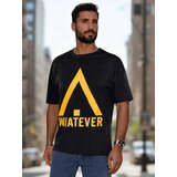 DStreet T-shirt męski z nadrukiem czarny | Shoptok.si