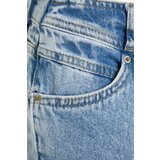 Trendyol Blue Waist Detailed High Waist 90's Wide Leg Jeans | shoptok.hr
