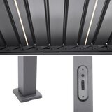 Gardenson Pergola E-core, Antracit, Osvetlitev, 3x4m | Shoptok.si
