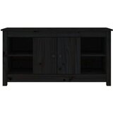 TV ormarić crni 103 x 36 5 x 52 cm od masivne borovine | shoptok.hr