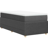 Okvir kreveta s oprugama i madrac tamnosivi 80x200cm od tkanine | shoptok.hr