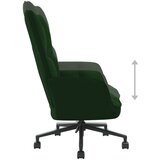  Stolica za opuštanje tamnozelena baršunasta | shoptok.hr