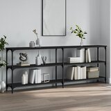 vidaXL Konzolni stol crni 200 x 29 x 75 cm od konstruiranog drva Cijene