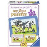 Ravensburger puzzle (slagalice) - Moje prve puzzle, 3 u 1, krava, prase, konj RA06571 Cene