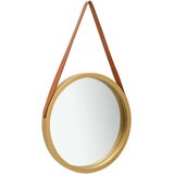 Zidno ogledalo s trakom 50 cm zlatno | shoptok.hr