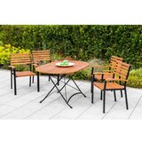 Gardenson Vrtni Stol Schlossgarten, Set 2 Kosov, Masivno | Shoptok.si