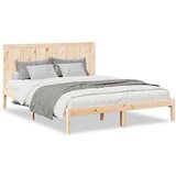 Maison Chic Daljši Posteljni Okvir - Dvoposteljna postelja brez vzmetnice 140x210 cm trden les, (22082104) Cene